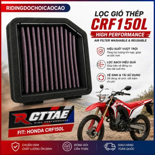Lọc gió thép Honda CRF150L High Performance | Air Filter