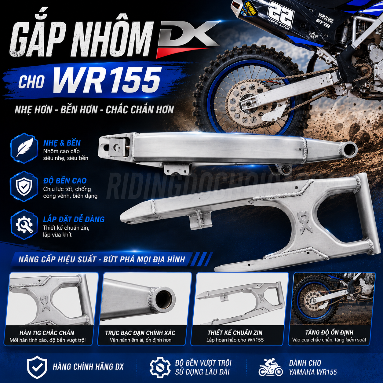 Gắp nhôm DX WR155R | Swing Arm