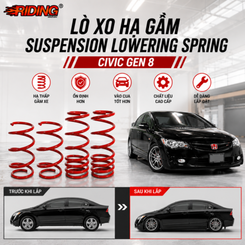 Lò Xo hạ gầm Honda Civic Gen 8 | Suspension Lowering Spring