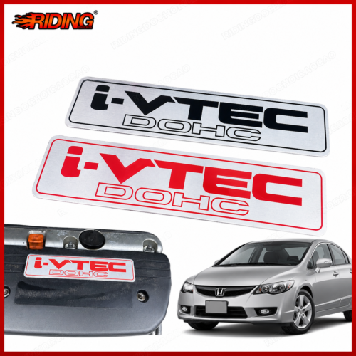 Tem nhôm nắp động cơ Honda | Engine Dust Cover Metal Label