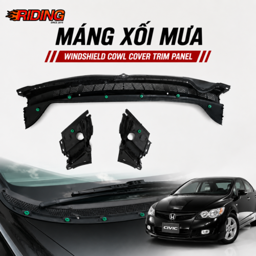 Máng Xối Mưa Civic Gen 8 | Windshield Cowl Cover Trim Panel